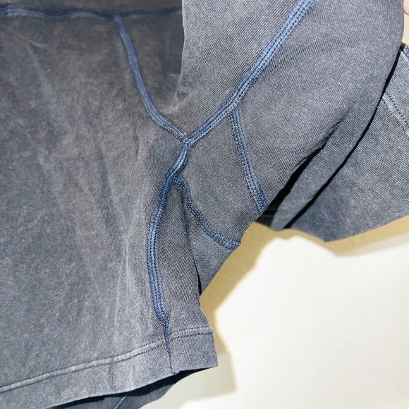 Free people movement gray black acid wash cotton biker shorts - Picture 3 of 10